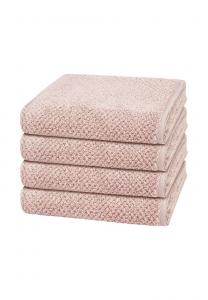 Набор полотенец Cawö Pure, 4 штуки, 100x50 см, пудровый