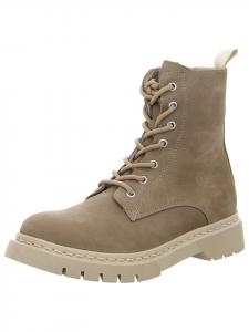 Ботильоны на шнуровке бежевого цвета Tamaris