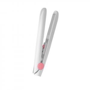 Плойка для завивки и выпрямления волос двойного назначения мини зажим для челки портативная для общежития термостойкая ST-002 CHIGO, белый