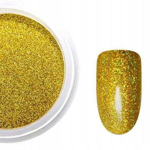 Глиттер-пыль, голографический эффект, золотистая радуга голографическая, 2г AlleNaznokcie, AllePaznokcie