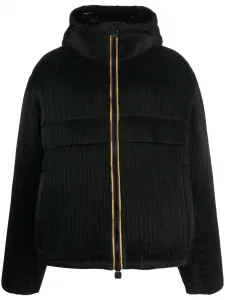 Пуховик с капюшоном K-Way, черный