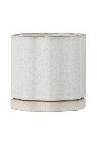 Цветочный горшок с рисунком аргайла 13 х 13 см Bloomingville, серый