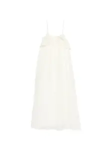 Платье миди с оборками Eleh, белый