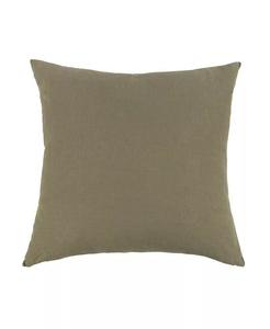 Декоративная декоративная подушка из французского льна — 20 x 20 дюймов Bokser Home, зеленый
