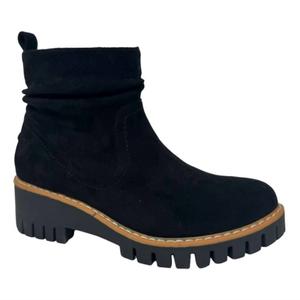 Женские элегантные замшевые ботинки черного цвета Very G