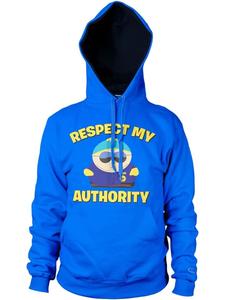 Толстовка с капюшоном Respect My Authority Hoodie синего цвета South Park