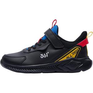 Противоскользящие износостойкие низкие детские кроссовки kids 361°KIDS, черный