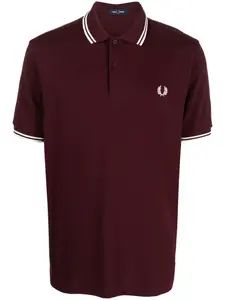 Рубашка поло с вышитым логотипом Fred Perry, красный