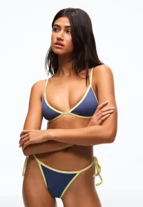 Контрастный треугольный верх от бикини Bershka, Royal Blue