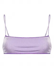 Топ бикини Sadie с люрексом Mc2 Saint Barth, фиолетовый