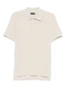 Махровая рубашка поло TOM FORD, нейтральный