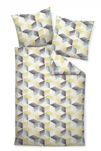 Комплект постельного белья Janine Design Mako-Soft-Seersucker TANGO 20110 Цвет: голубой, желтый, синий, песочный-03 Размер: 155x220+80x80 см Original Janine