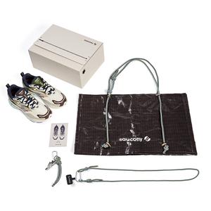 Saucony Низкие повседневные туфли унисекс бежево-коричневого зеленого цвета