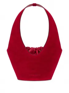 Замшевая сумка на плечо Alberta Ferretti, красный