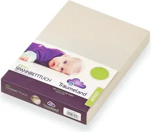 Простыня приталенного цвета, бежевая, 40 х 90 см Бежевая 40 х 90 см Träumeland