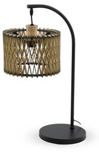 Настольная лампа GEESE HOME 11534, коричневый - частично цельное дерево - 25 x 62 x 25 см