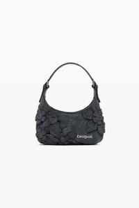 Маленькая женская сумка с цветочной аппликацией Desigual, Light gray