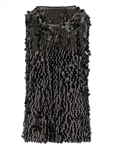 Топ с пайетками Niccolò Pasqualetti, черный