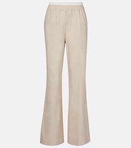 Бристольские брюки свободного кроя из смесового льна Simkhai, песочный