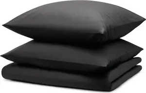 Комплект постельного белья 260x240 см + 2 наволочки 40x70 см - простыни из микрофибры 260x240 см - комплект постельного белья из 3 предметов, темно-серый Blumtal