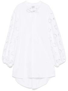 Платье мини DONDUP английской вышивки, белый