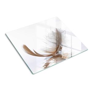 Стеклянная тарелка 60х52 см, родниковая вода TULUP, бежевый