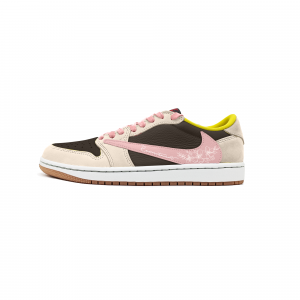 Jordan Кроссовки Travis Scott x Air 1 Blossom Pink