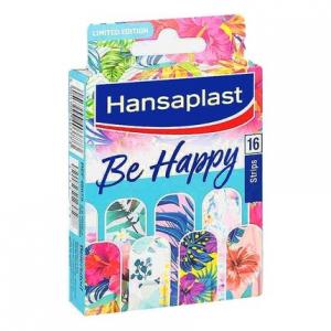 16 полосок для пальцев Hansaplast be Happy #2 Цветные пластыри