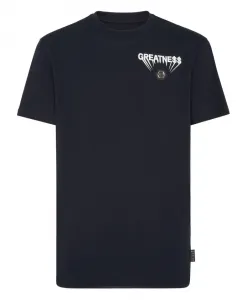 Отличная футболка с круглым вырезом! Philipp Plein, синий