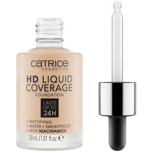 Тональный крем для лица hd liquid coverage Catrice, 010 - light beige, объем 30 мл