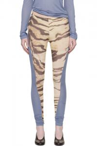 Baserange Сине-Бежевые сетчатые леггинсы