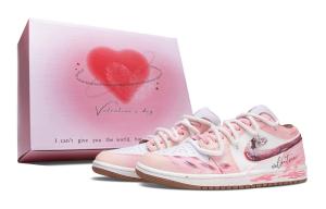 Jordan Кроссовки Air 1 Dreamy Cushioning, износостойкие низкие винтажные баскетбольные Unisex Pink