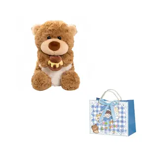 Очаровательная кукла ягненок принцесса с бантом плюшевая кукла высота 22см/32см XIWANTONG