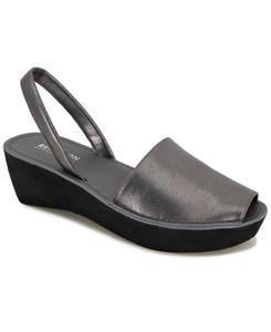 Женские сандалии на тонкой стеклянной танкетке Kenneth Cole Reaction, Pewter