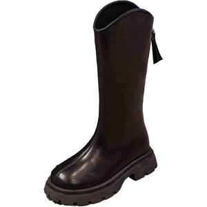 Детские ботинки с противоскользящей подошвой и амортизацией Tongmengqiantian, черный