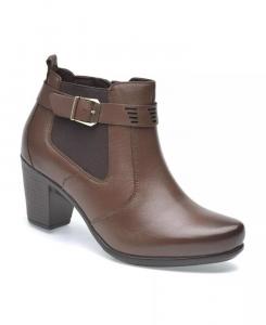 Женские комфортные ботинки из кожи ягненка премиум-класса Britany By PAZSTOR, коричневый