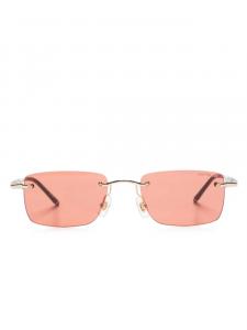 Солнцезащитные очки в прямоугольной оправе Montblanc, золотой