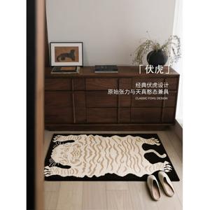 Saipos Ковер 60x90 см для прихожей декоративный, без клеевой основы, в стиле лайт-люкс