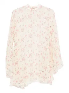 Платье мини с цветочным принтом STYLAND, нейтральный