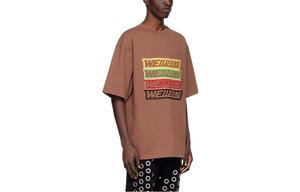 WE11DONE Футболка SS22 Unisex Brown
