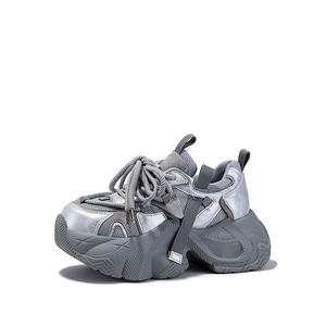 Кроссовки женские толстые низкие Selaiya, серый