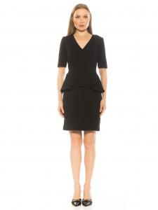 Платье из атласа ALEXIA ADMOR, черный