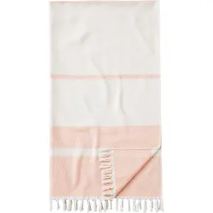 Hamamtuch Pestemal Herri 100x180 см, с узором и бахромой, идеально подходит как пляжное полотенце Egeria, Rose