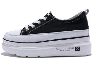 Низкие повседневные туфли женские Junjali, Black