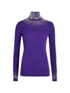 Декорированная водолазка Rabanne, фиолетовый