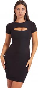 GUESS Женское платье Eco Lana с коротким рукавом, Jet Black