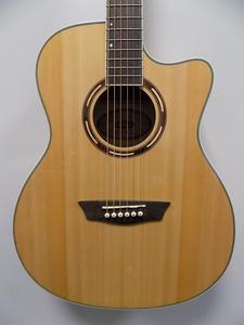 Акустическая гитара Washburn AG40CEK-A Apprentice Acoustic Electric Cutaway Guitar w/ Hardshell Case - Flamed Maple