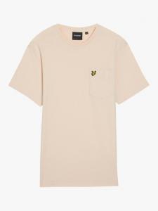 Хлопчатобумажная футболка с карманом обычного покроя Lyle & Scott, цвет Parchment