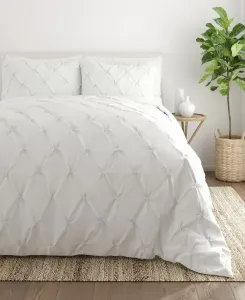 Ультрамягкий комплект постельного белья из 2 предметов с защипами, размер Twin/Twin XL Ienjoy Home, белый