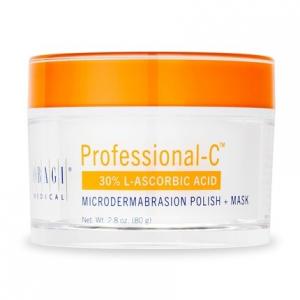 Obagi Medical Professional-C Польский крем для микродермабразии + маска 2,8 унции Отшелушивающее средство, усиливающее сияние, с 30% витамина С для более яркой, гладкой и молодой кожи